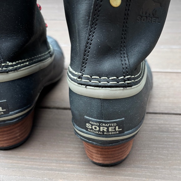 Sorel SLIMPACK II Lace Winter Boots Women's Size 8 Black Waterproof - LIKE NEW - Picture 9 of 10